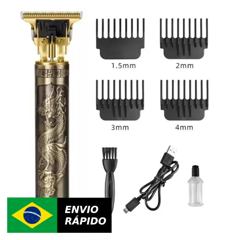 Máquina Acabamento Detalhe Barba Pelos Corpo Dragão Original